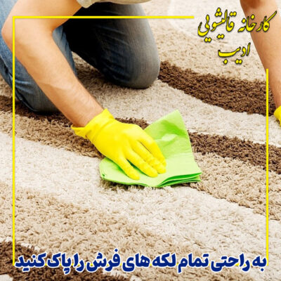 به راحتی تمام لکه های فرش را پاک کنید